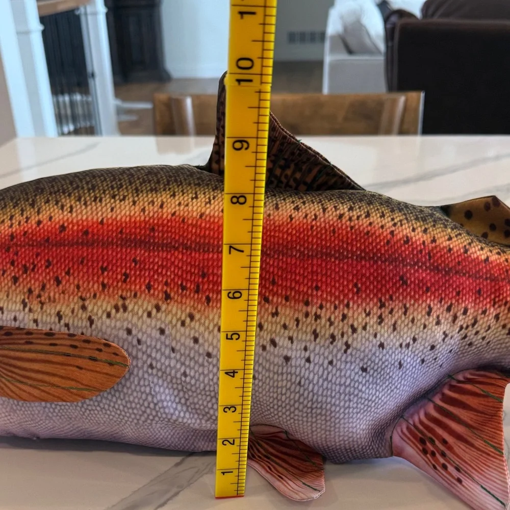 Life-Like Plush Fish Pillow